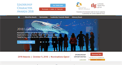 Desktop Screenshot of leadershipcharacterawards.org